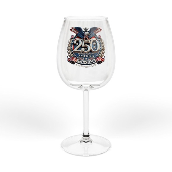 250th Semiquincentennial Anniversary USofA 1776 - 2026 | Wine Glass - Picture 4 of 7